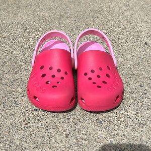 Very gently worn girls crocs!